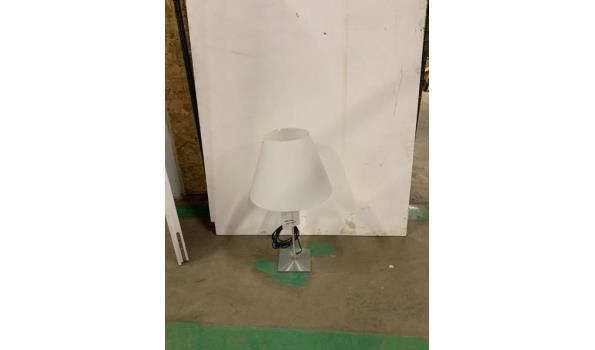 Tafellamp met plastic kap 75cm hoog